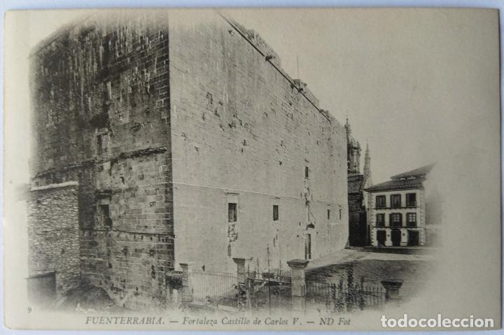 Postcards: FUENTERRABIA FORTALEZA CASTILLO CARLOS V ND FOT. DORSO SIN DIVIDIR