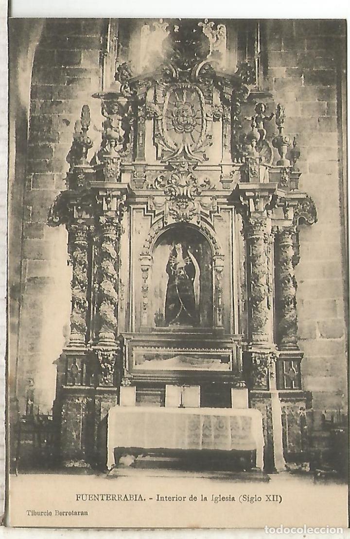 Postcards: GUIPUZCOA FUENTERRABIA IGLESIA SIN ESCRIBIR