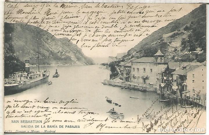 Postcards: GUIPUZCOA PASAJES DORSOSIN DIVIDIR