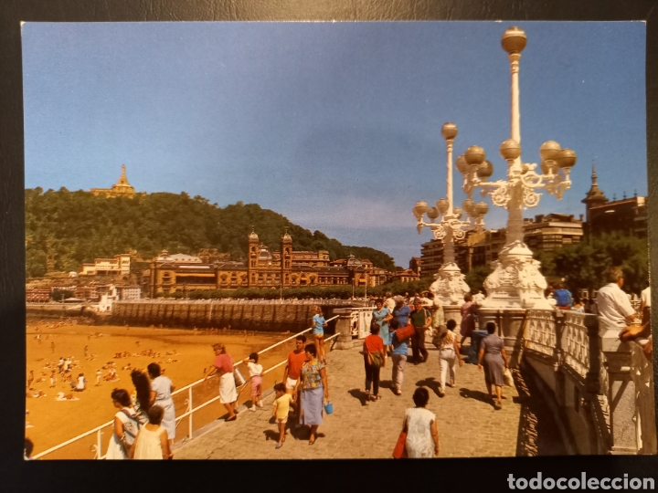 Cartes Postales: Postal de. San sebastian. Paseo y playa de la cancha.
