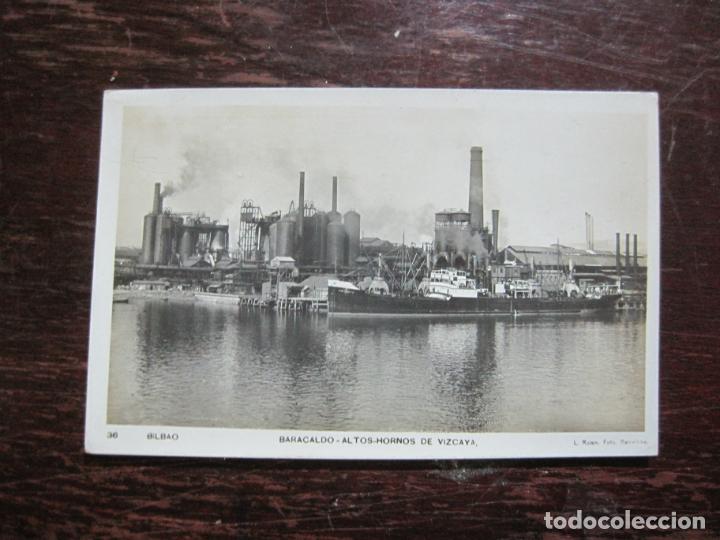 Postcards: BILBAO-BARACALDO-ALTOS HORNOS DE VIZCAYA-36-ROISIN-POSTAL FOTOGRAFICA ANTIGUA-(77.223)