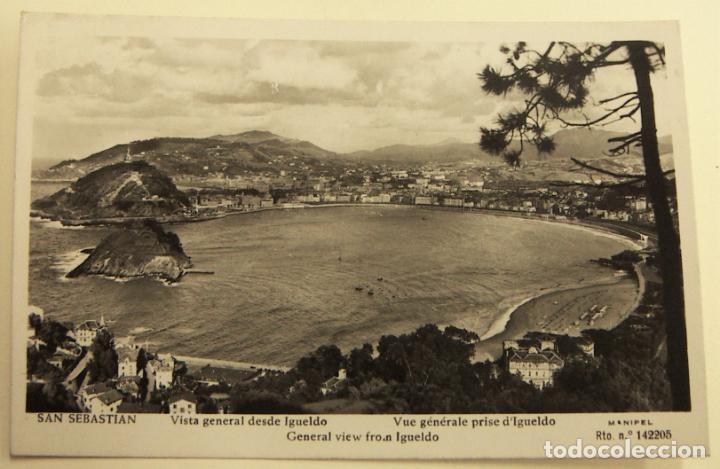 Cartes Postales: Postal Vista General Desde el Monte Igueldo. San Sebastian