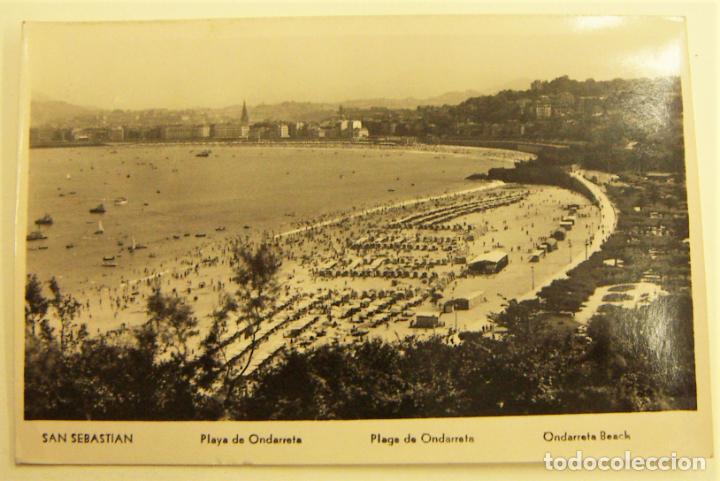 Cartes Postales: POSTAL DE SAN SEBASTIAN PLAYA DE ONDARRETA