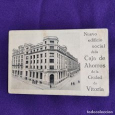 Postales: POSTAL DE VITORIA (ALAVA). NUEVO EDIFICIO DE LA CAJA DE AHORROS DE LA CIUDAD DE VITORIA. ORIGINAL.