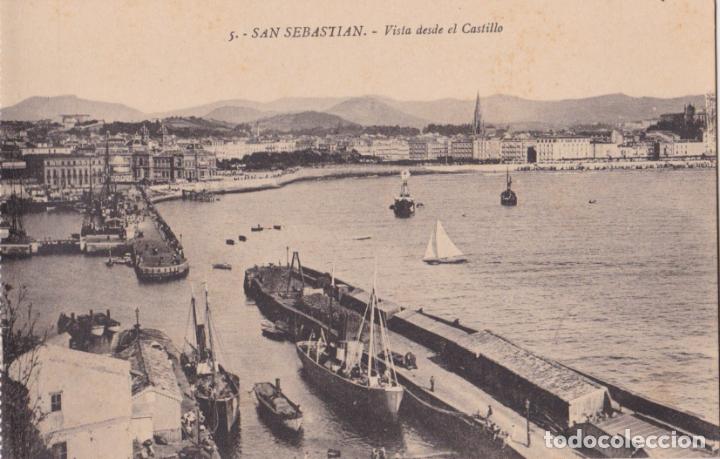 Postcards: SAN SEBASTIAN, VISTA DESDE EL CASTILLO - EDICI&Oacute;N G.G.GALARZA N&ordm; 5, CLICH&Eacute; GONZAL&Eacute;Z - S/C