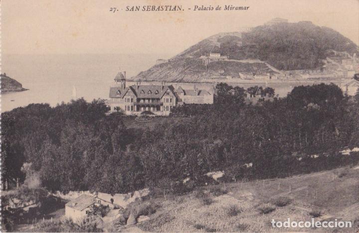 Postcards: SAN SEBASTIAN, PALACIO DE MIRAMAR - ED.G.G. GALARZA N&ordm;27 CLICH&Eacute; GONZALEZ &ndash; S/C