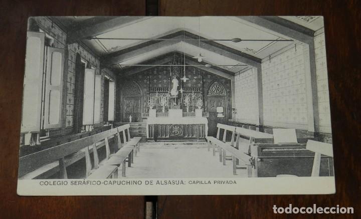 Postcards: POSTAL DEL COLEGIO SERAFICO CAPUCHINO DE ALSASUA, NAVARRA. CAPILLA PRIVADA, NO CIRCULADA, FOT. DE HA