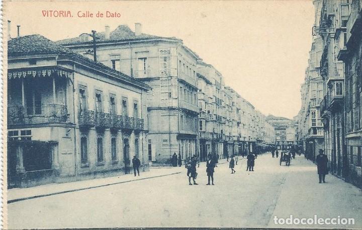 Postales: VITORIA. CALLE DE DATO. THOMAS - sin circular. - Foto 1