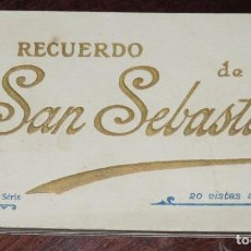 Postales: CUADERNILLO DE SAN SEBASTIAN (GUIPUZCOA), CONTENIENDO 20 POSTALES, EIDC. GREGORIO G. GALARZA. Lote 243856640