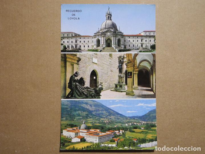 Postales: Santuario de Loyola. Fachada principal Fuente de San Ignacio. Ed. Echezarreta. Sin circular