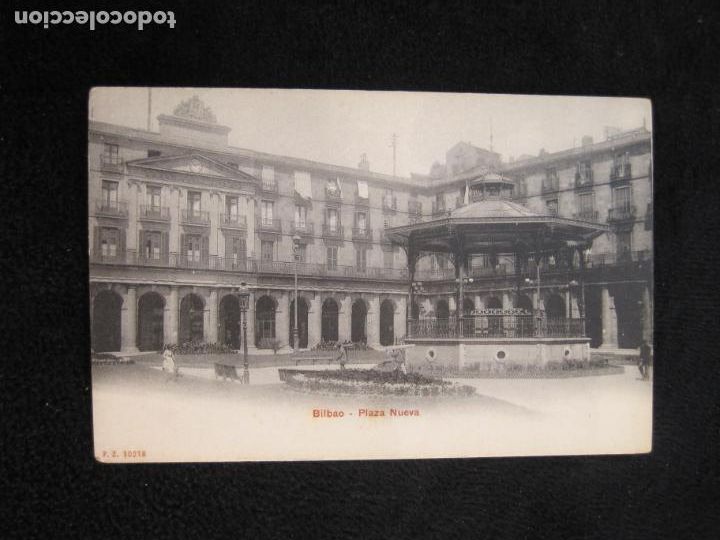 Cartoline: BILBAO-PLAZA NUEVA-P.Z. 10218-REVERSO SIN DIVIDIR-POSTAL ANTIGUA-(78.350)
