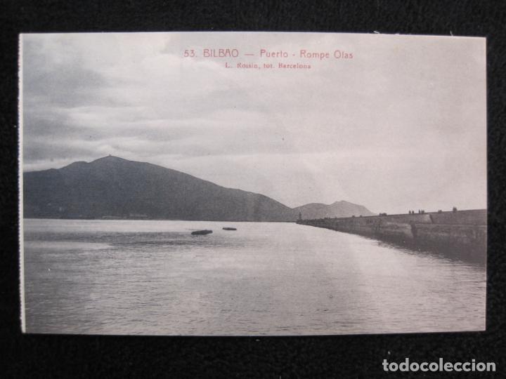Cartoline: BILBAO-PUERTO-ROMPEOLAS-ROISIN-53-POSTAL ANTIGUA-(78.359)