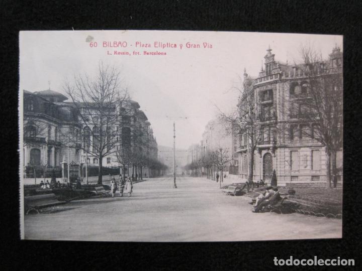Cartoline: BILBAO-PLAZA ELIPTICA Y GRAN VIA-ROISIN-60-POSTAL ANTIGUA-(78.364)