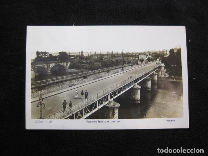 Cartoline: IRUN-PUENTES INTERNACIONALES-GUILERA FOTOGRAFICA-25-POSTAL ANTIGUA-(78.366)