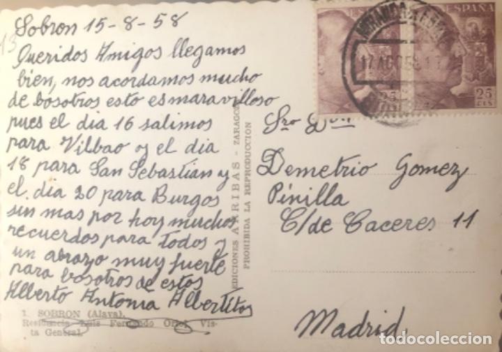 Postales: Postal Sobron Alava - Foto 2