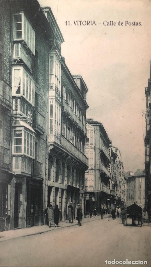 Postales: Postal Vitoria. Calle de Postas - Foto 2