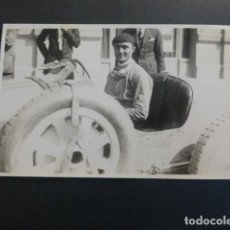 Postales: SAN SEBASTIAN AUTOMOVILISTA CHIRON EN SU BUGATTI 1928 POSTAL FOTOGRAFICA CARTE PHOTO FOTOGRAFO. Lote 248207095