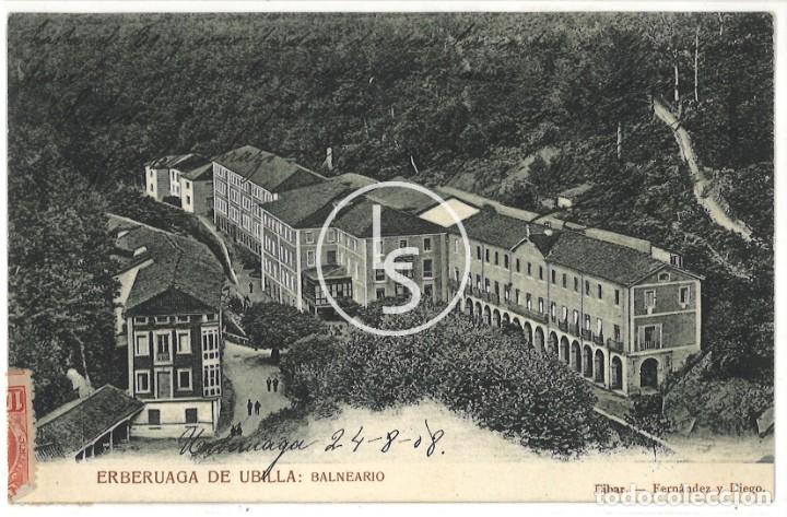 Postkarten: Postal. Erberuaga de Ubilla: balneario