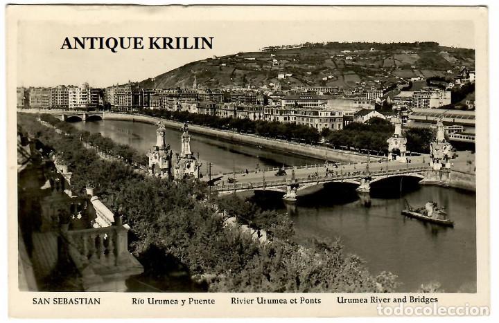 Postkarten: SAN SEBASTIAN / RIO URUMEA Y PUENTE / EDICION MANIPEL