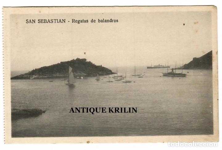 Postkarten: SAN SEBASTIAN / REGATAS DE BALANDROS / EDI. MAYOR HERMANOS