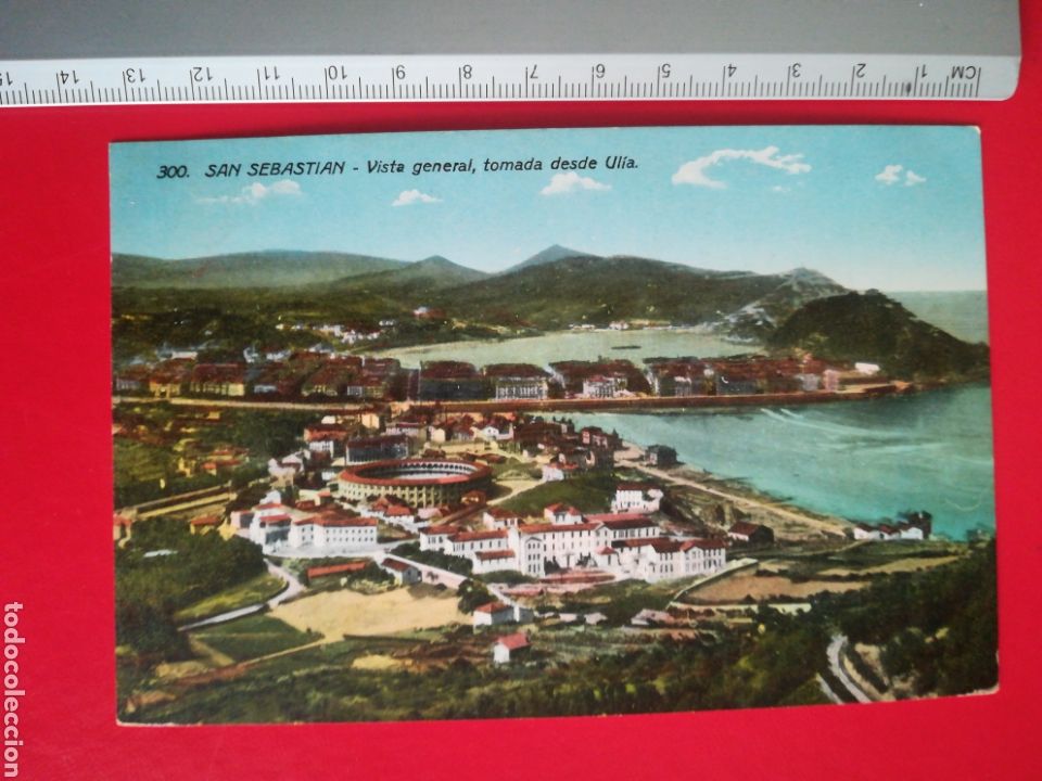 Postcards: San Sebastian desde el Monte Ulia. Plaza de toros. Sobre 1915