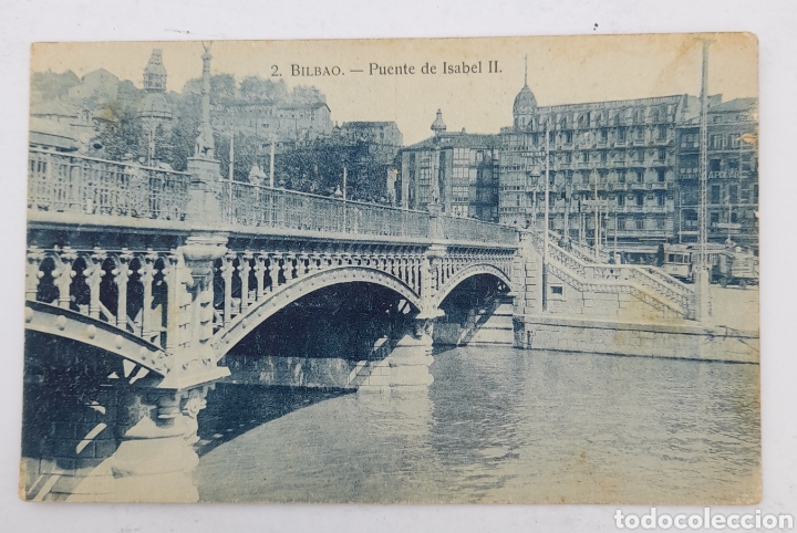 Postales: 2. BILBAO. - Puente de Isabel II. A H E - Foto 1
