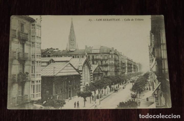 Cartoline: ANTIGUA POSTAL DE SAN SEBASTIAN - N&ordm; 67 - CALLE DE URBIETA - NO CIRCULADA - ED.G. GALARZA.