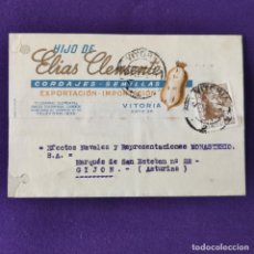Postales: POSTAL DE VITORIA (ALAVA). HIJO DE ELIAS CLEMENTE. CORDAJES Y SEMILLAS. PUBLICITARIA. ORIGINAL.. Lote 254021755