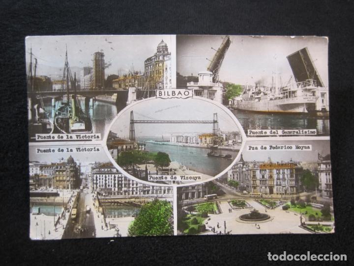 Postcards: BILBAO-PUENTE DE LA VICTORIA-GENERALISIMO-VIZCAYA-PLAZA FCO MOYUA-ED&middot;DARVI-POSTAL ANTIGUA-(79.672)