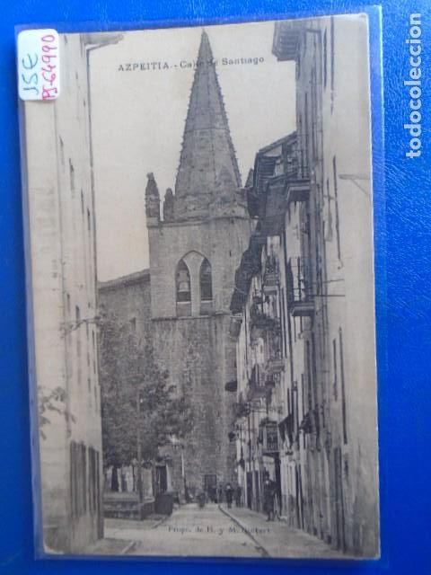 Postcards: (PS-64990)POSTAL DE AZPEITIA-CALLE DE SANTIAGO.H.y M.GUIBERT