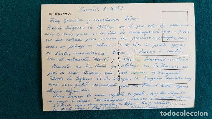 Postales: POSTAL TIPICO VASCO (1989) - Foto 2