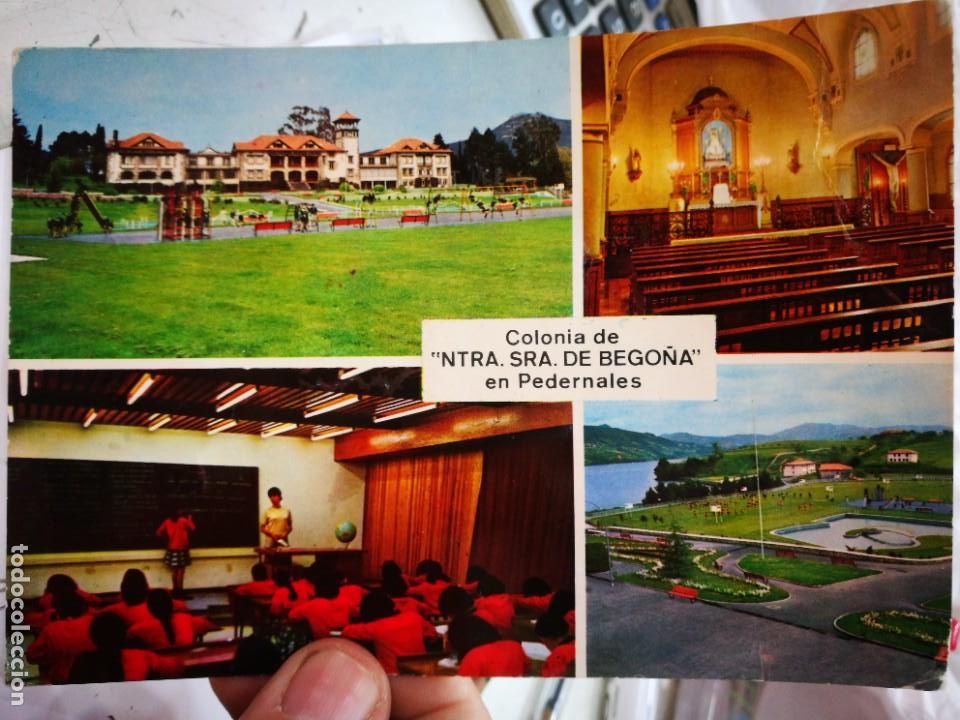 Postcards: Postal Colonia Nuestra Se&ntilde;ora de Bego&ntilde;a en Pedernales mal estado a estado pegada