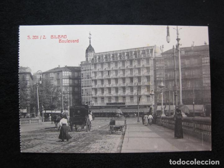 Postkarten: BILBAO-BOULEVARD-FOTOTIPIA CASTA&Ntilde;EIRA-POSTAL ANTIGUA-(80.254)