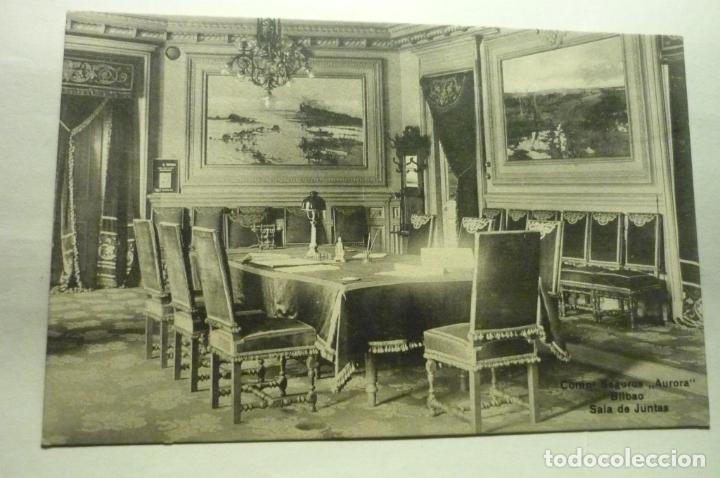 Postkarten: postal bilbao.-sala de juntas cia. de seguros aurora