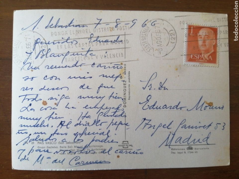 Postales: POSTAL SAN SEBASTI&Aacute;N - Foto 2