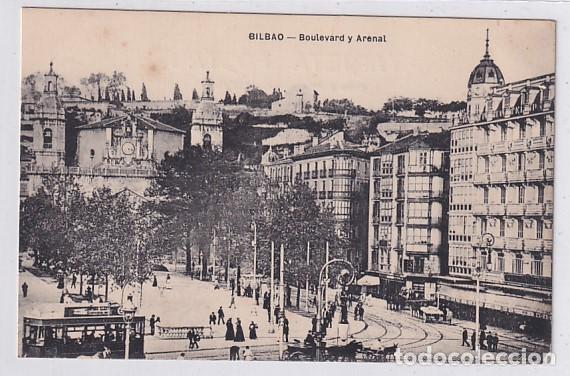Postales: Bilbao Boulevard y Arenal. Sin circular. - Foto 1