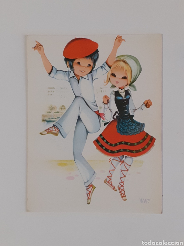Cartoline: Postal. Bailes vascos. Pedido m&iacute;nimo 8 euros.