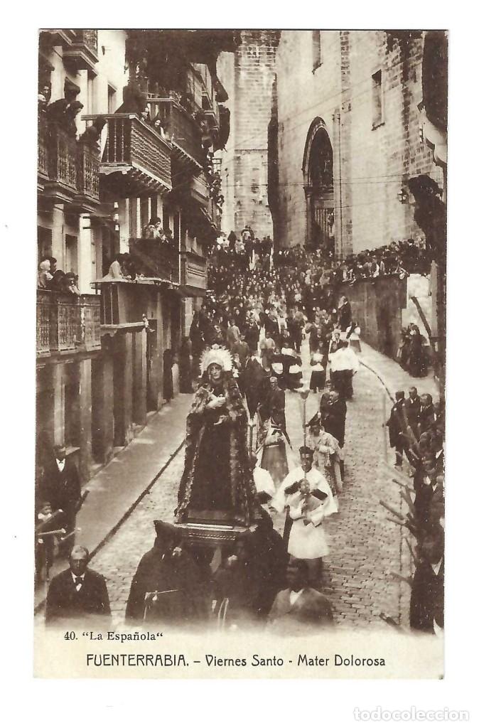 Postcards: POSTAL- FUENTERRABIA N&ordm; 40, VIERNES SANTO. LA ESPA&Ntilde;OLA. GUIP&Uacute;ZCOA- SIN CIRCULAR