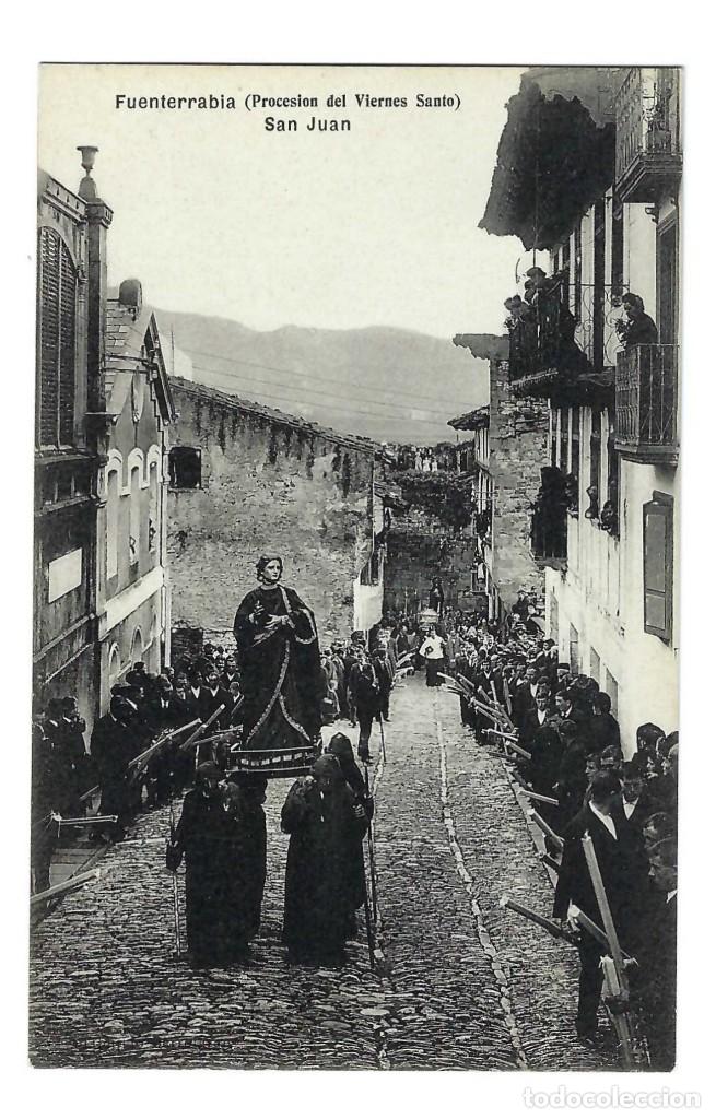 Postcards: POSTAL- FUENTESRRABIA.- PROCESI&Oacute;N DEL VIERNES SANTO. SAN JUAN. GUIP&Uacute;ZCOA- SIN CIRCULAR