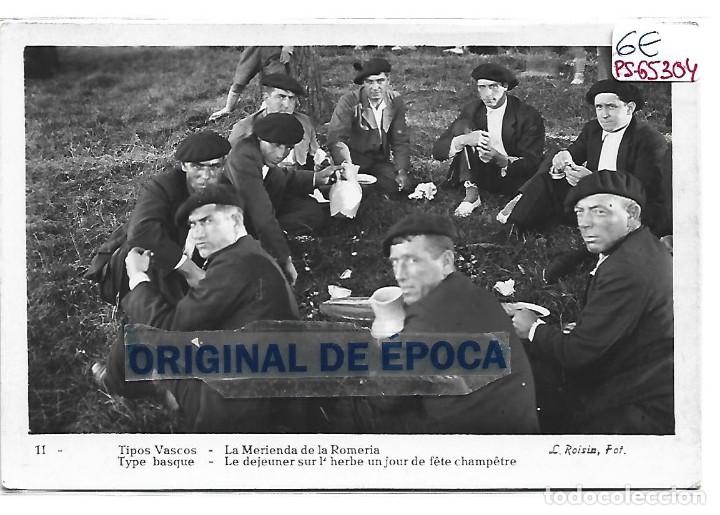 Postcards: (PS-65304)POSTAL DE TIPOS VASCOS-LA MERIENDA DE LA ROMERIA