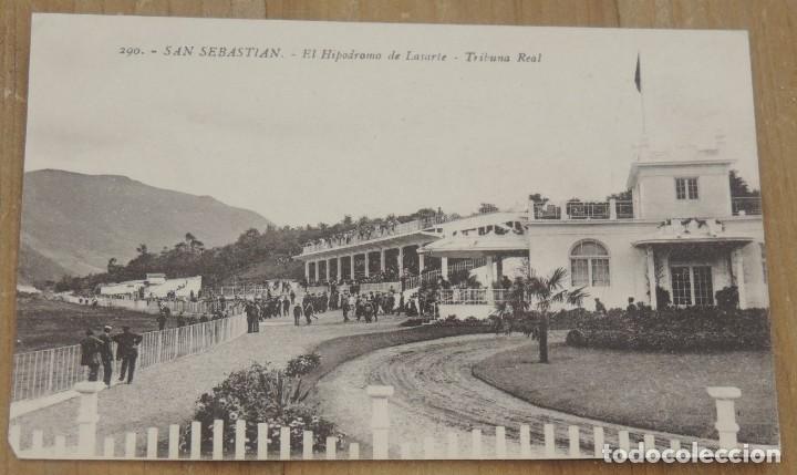 Postcards: POSTAL DE SAN SEBASTIAN, HIPODROMO DE LASARTE, TRIBUNA REAL, N. 290, FOTO EDITOR GEGRORIO G. GALARZA