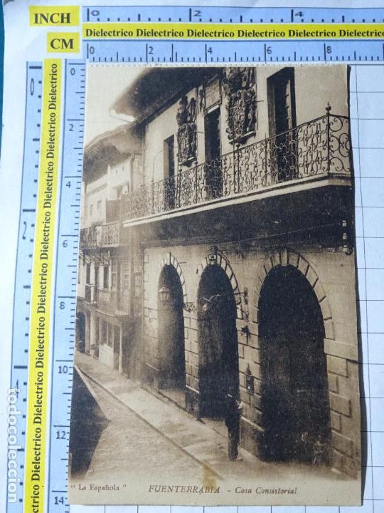 Postcards: POSTAL DE GUIP&Uacute;ZCOA. A&Ntilde;OS 10 30. FUENTERRABIA CASA CONSISTORIAL. LA ESPA&Ntilde;OLA. 321