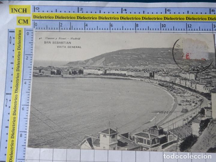 Postcards: POSTAL DE GUIP&Uacute;ZCOA. FECHADA A&Ntilde;O 1907. SAN SEBASTIAN VISTA GENERAL. 42 HAUSER MENET. 327