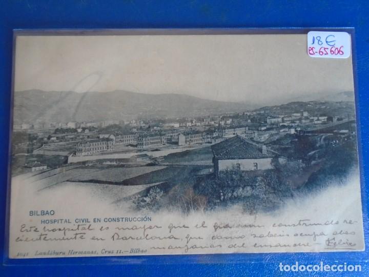 Postcards: (PS-65606)POSTAL DE BILBAO-HOSPITAL CIVIL EN CONSTRUCCION.LANDABURU HERMANAS