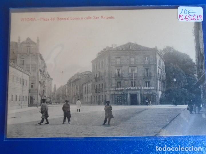 Postcards: (PS-65619)POSTAL DE VITORIA-PLAZA DEL GENERAL MOLA Y CALLE SAN ANTONIO.THOMAS