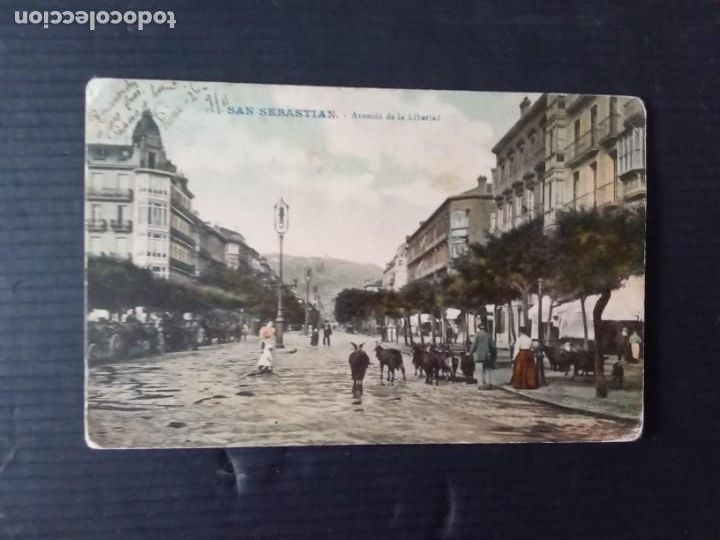 Postkarten: San Sebastian.Avenida de la Libertad.