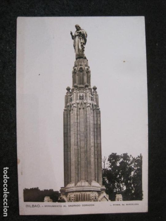 Postais: BILBAO-MONUMENTO AL SAGRADO CORAZON-ROISIN-FOTOGRAFICA-POSTAL ANTIGUA-(82.109)