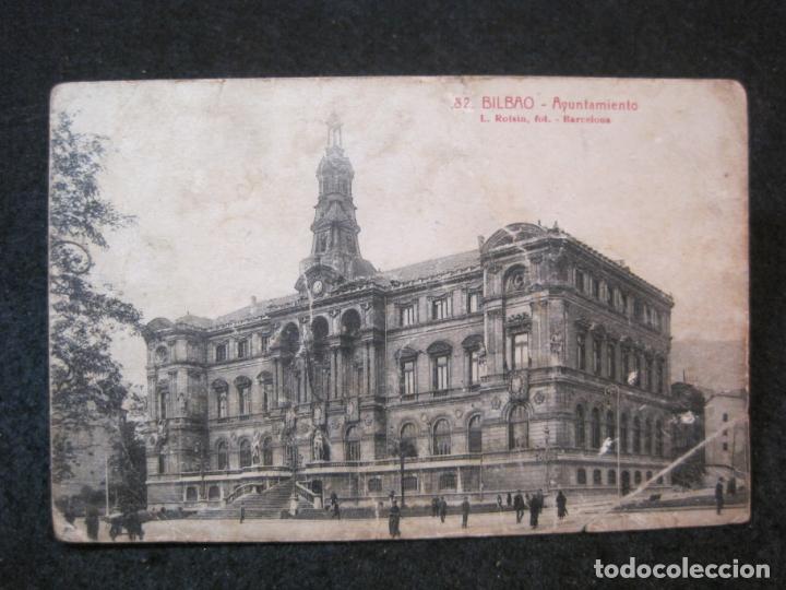 Postais: BILBAO-AYUNTAMIENTO-ROISIN-POSTAL ANTIGUA-VER FOTOS-(82.136)