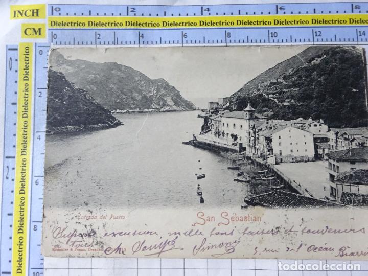 Cartoline: POSTAL DE GUIP&Uacute;ZCOA. SIGLO XIX - 1905. SAN SEBASTIAN ENTRADA DEL PUERTO 10540 R&Ouml;MMLER. 852