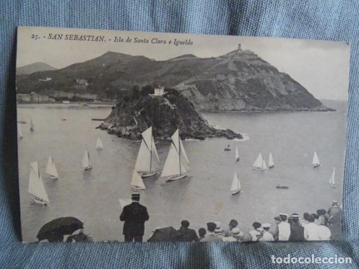 Cartoline: SAN SEBASTI&Aacute;N. 10. G. G. GALARZA. ISLA DE SANTA CLARA E IGUELDO.